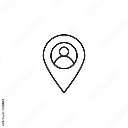 Location Icon. Address icon. Pin Point