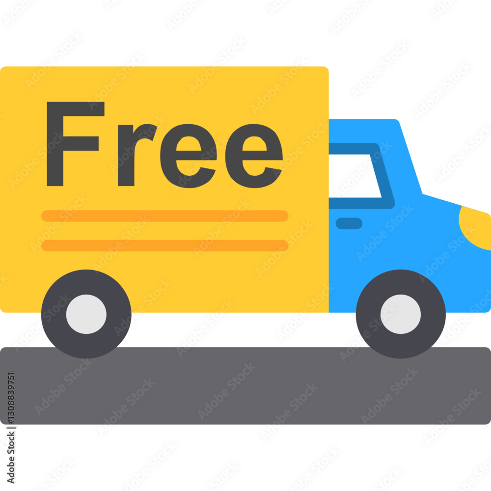 Free Delivery Truck Icon