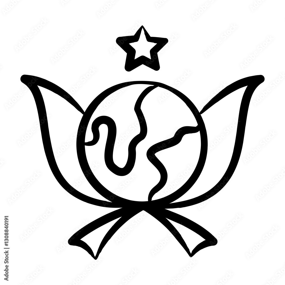 Fototapeta premium Climate Agreement Icon