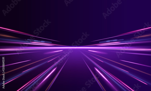 With vibrant neon colors and high-speed light motion, this design illustrates the evolution of wireless communication. Fiber optic technology is key in delivering faster and more reliable internet.