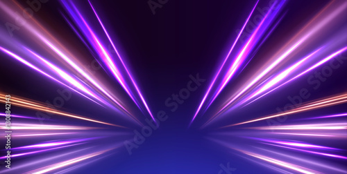 Abstract light motion and glowing speed lines demonstrate the rapid growth of high-tech communication systems. These innovations play a vital role in the development of 5G and 6G wireless networks.