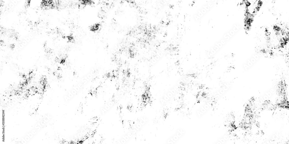 Fototapeta premium Vector old grunge wall black and white dust and scratched textured background. Dark grainy texture on white dust overlay textured, Distressed vector damage wall grunge black sketch texture. 