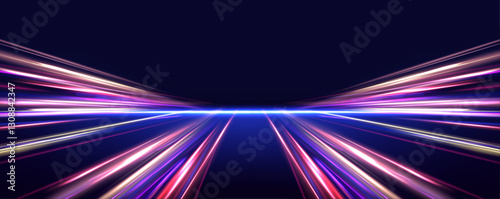 With vibrant neon colors and high-speed light motion, this design illustrates the evolution of wireless communication. Fiber optic technology is key in delivering faster and more reliable internet.