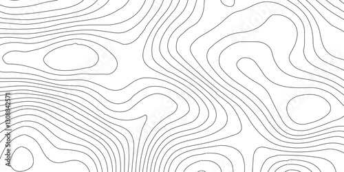 White topography topology vector white background,Modern design with White background with topographic wavy pattern design.Luxury black abstract line art,