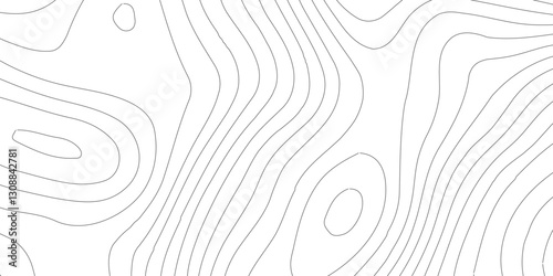 White topography topology vector white background,Modern design with White background with topographic wavy pattern design.Luxury black abstract line art,