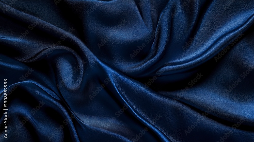 Fototapeta premium Deep navy and indigo sky, moody and sleek with subtle flowing patterns