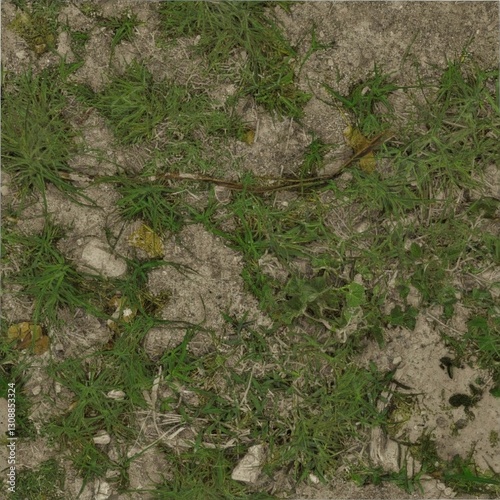 Grass and ground texture, texture for games, background for design, wallpaper