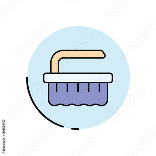 Scrub Brush Vector icon