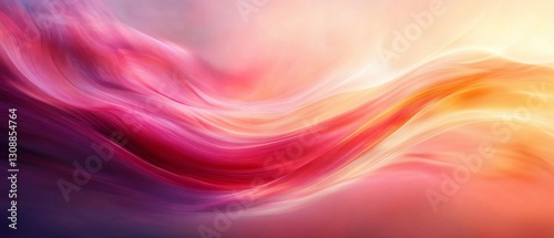 Wallpaper Mural Abstract flowing colors, soft gradient waves, vibrant hues Torontodigital.ca