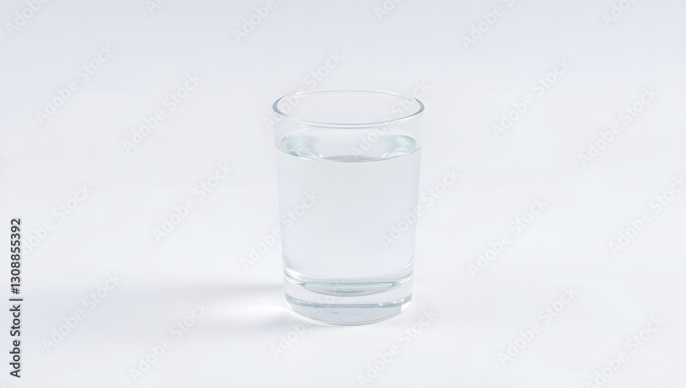 a refreshing glass of water, full of clarity