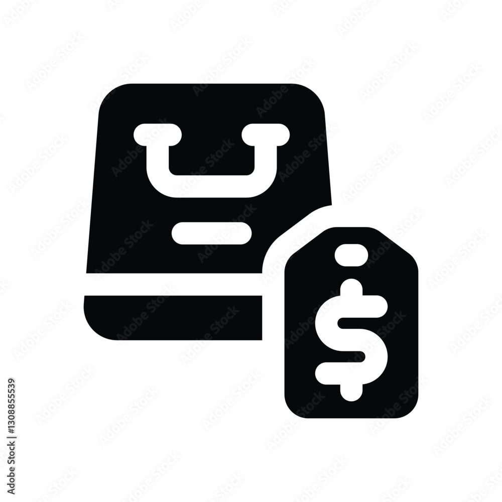 price glyph icon. Strong and solid vector icon for websites, mobile interfaces, presentations, and visual branding. High quality and easy to edit. price glyph icon. Strong and solid vector icon for websites, mobile interfaces, presentations, and visual branding. High quality and easy to edit.
