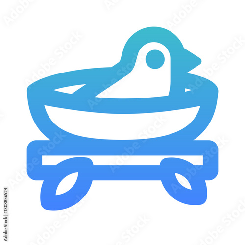 brood bird outline gradient style