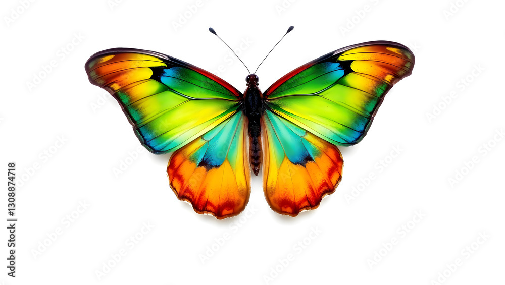 a vibrant butterfly showcasing colorful wings, with intricate patterns and details a vibrant butterfly showcasing colorful wings, with intricate patterns and details