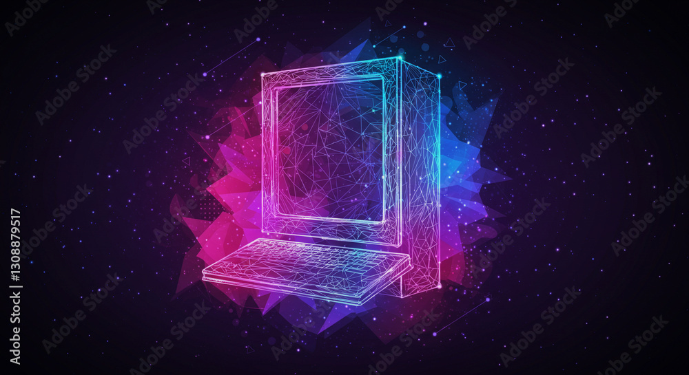 Obraz premium abstract background, cybercrime, technology, computer 