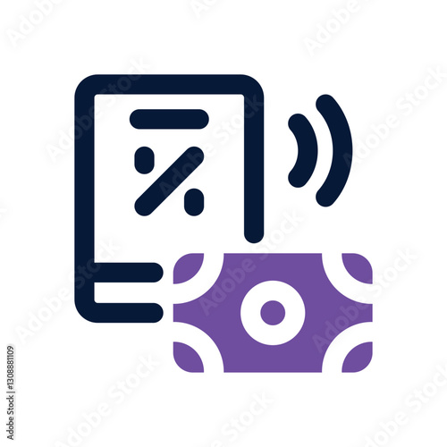 money dual tone icon. Sleek and modern vector icon for websites, mobile apps, marketing materials, and corporate design. Fully scalable and ready to use.