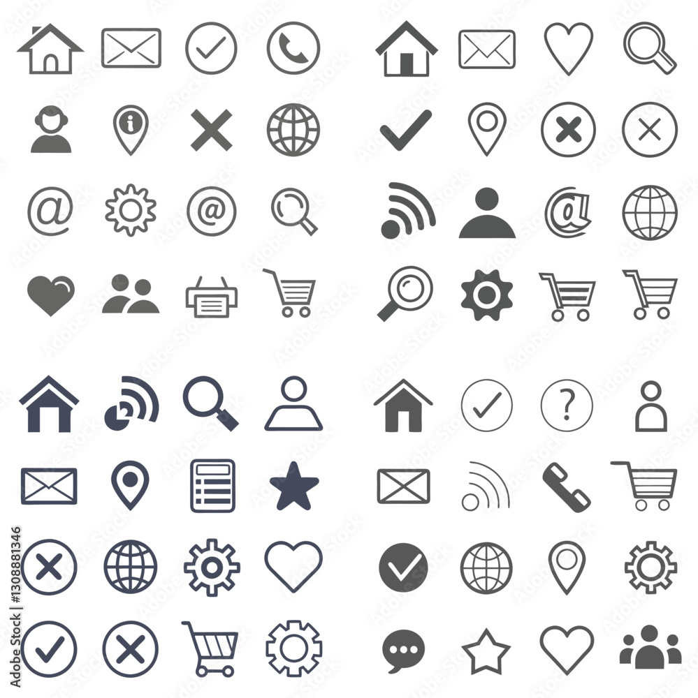 Fototapeta premium web icons set