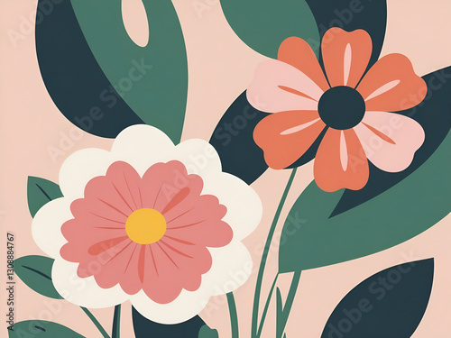 seamless pattern with flowers