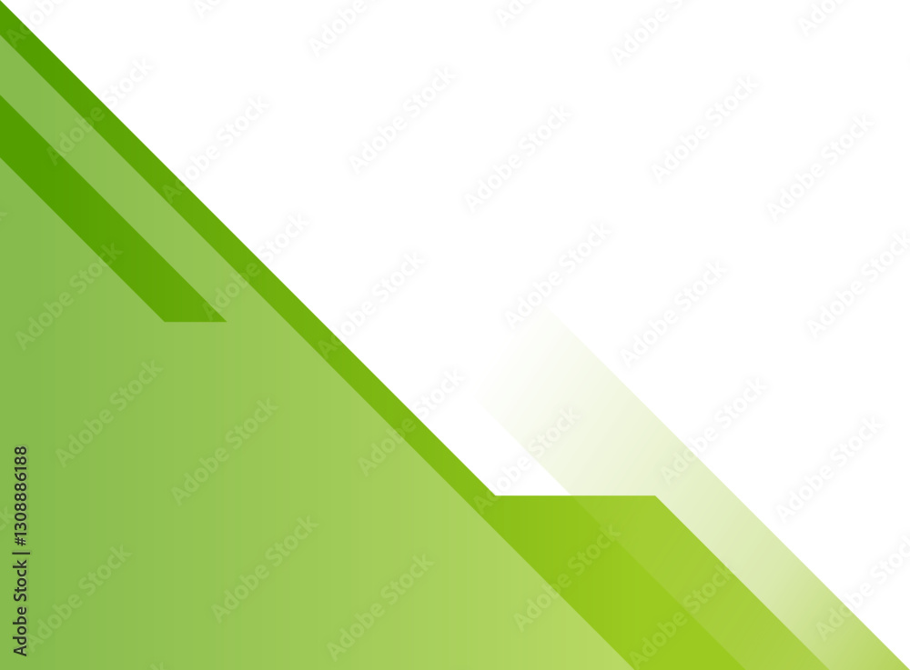 Green Modern Geometric Corner