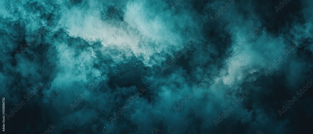A dark, moody background featuring swirling teal and blue clouds, creating an ethereal and mysterious atmosphere. A dark, moody background featuring swirling teal and blue clouds, creating an ethereal and mysterious atmosphere.