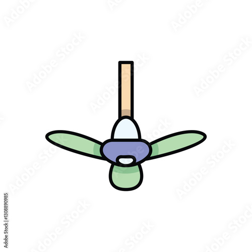 Ceiling Fan Vector icon