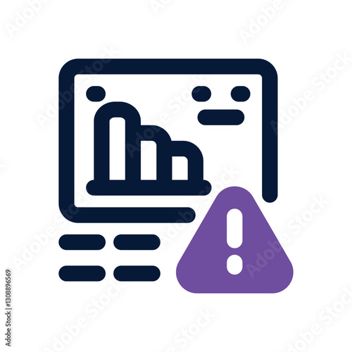 risk management dual tone icon. Sleek and modern vector icon for websites, mobile apps, marketing materials, and corporate design. Fully scalable and ready to use.
