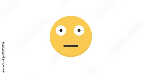 Animated Facebook Deep Surprise Emoji (Shocked Face) with Transparent Background - Perfect for Video Overlays