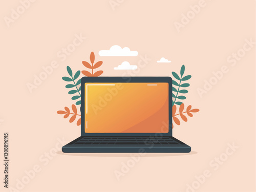 illustration of a laptop
