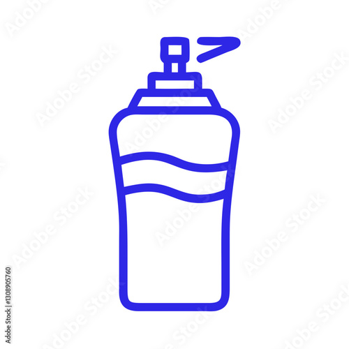 A playful vector depiction of a water bottle with a straw, encouraging hydration in a fun way, while promoting environmentally conscious choices for daily life.