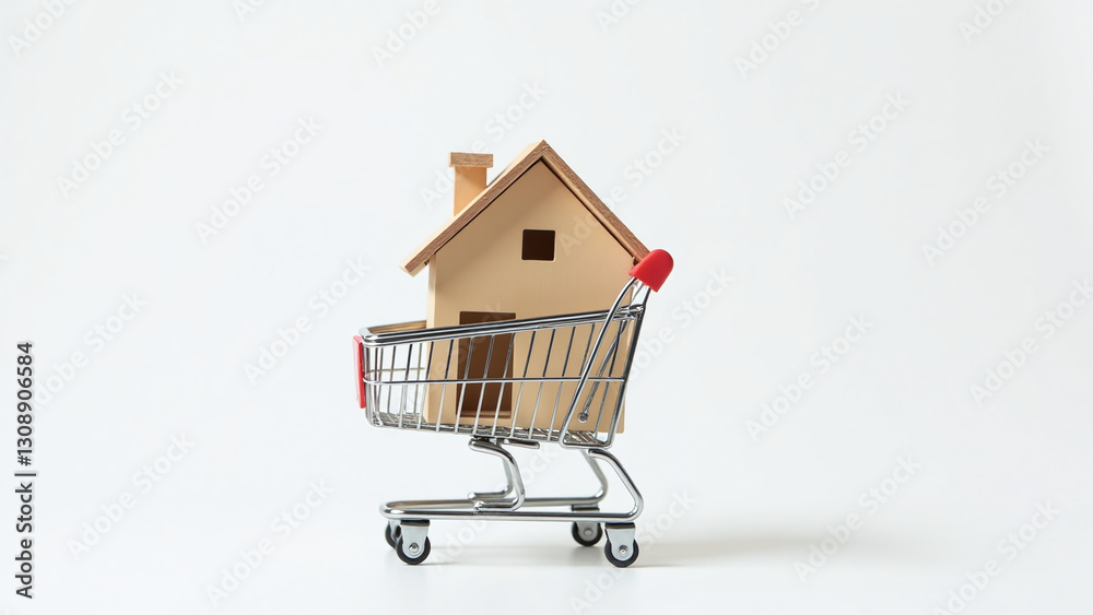 white backgroundting small house supermarket cart simple diy project minimal white backgroundting skills white backgroundting small house supermarket cart simple diy project minimal white backgroundting skills