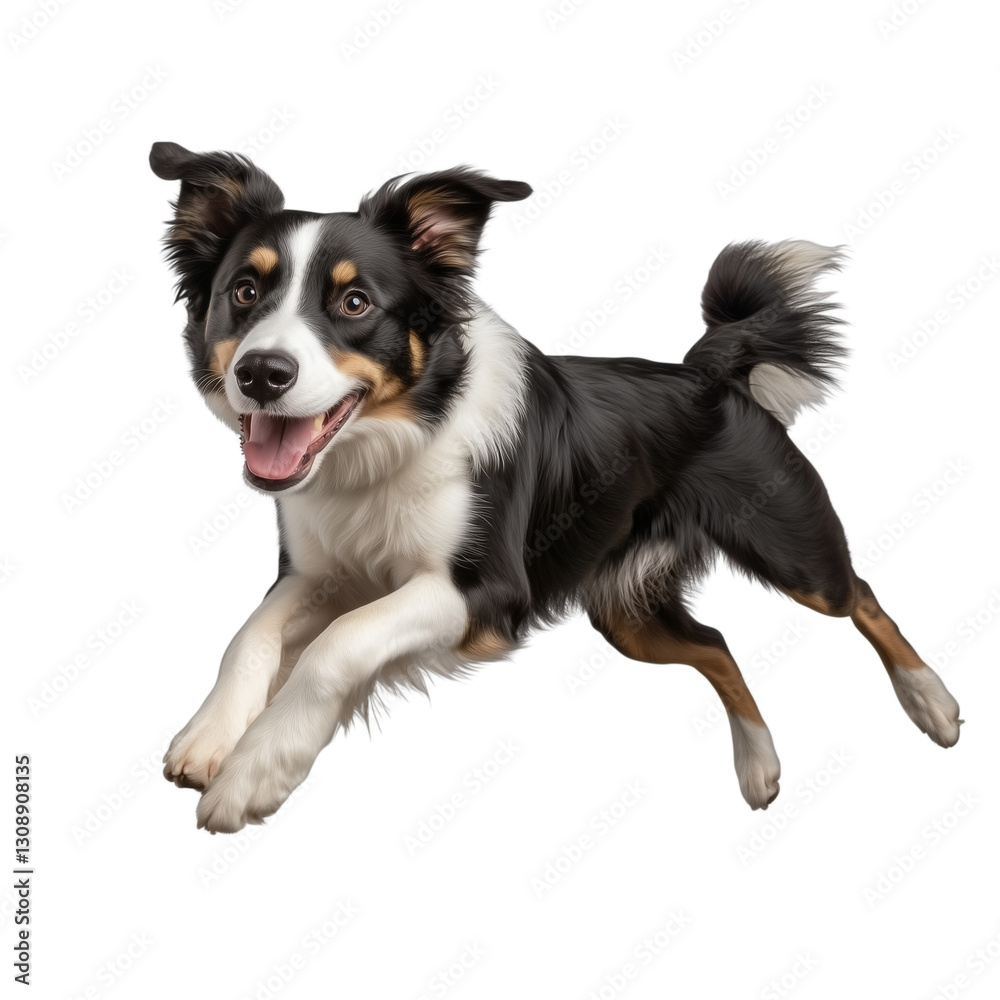 Fototapeta premium border collie, cut out, object, on Transparent background