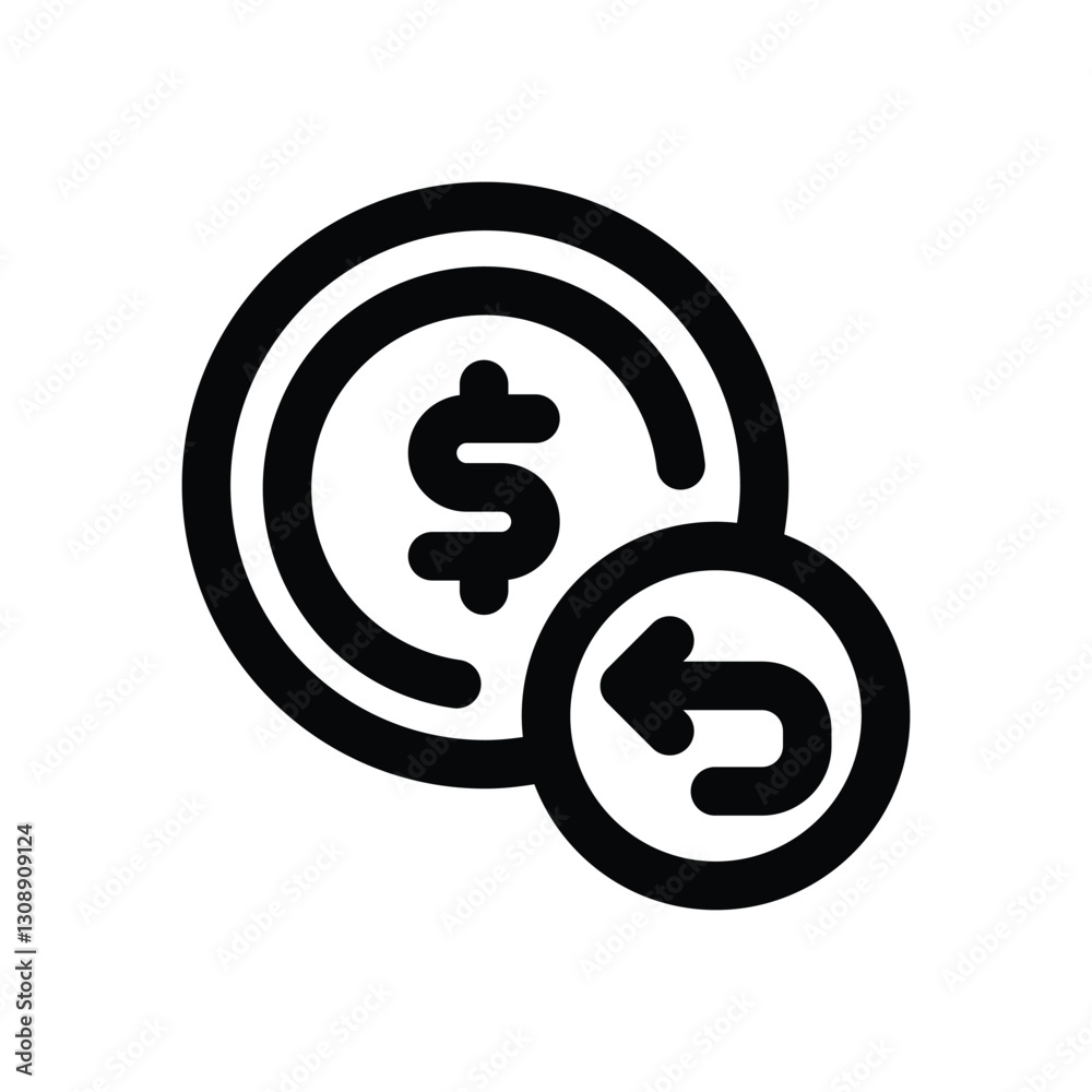 cashback line icon. Clean and minimalist vector icon for websites, mobile apps, presentations, and logos. Fully scalable and customizable for any project. cashback line icon. Clean and minimalist vector icon for websites, mobile apps, presentations, and logos. Fully scalable and customizable for any project.