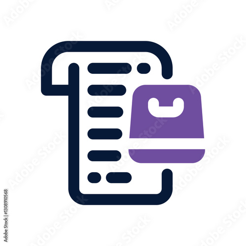 wishlist dual tone icon. Sleek and modern vector icon for websites, mobile apps, marketing materials, and corporate design. Fully scalable and ready to use.