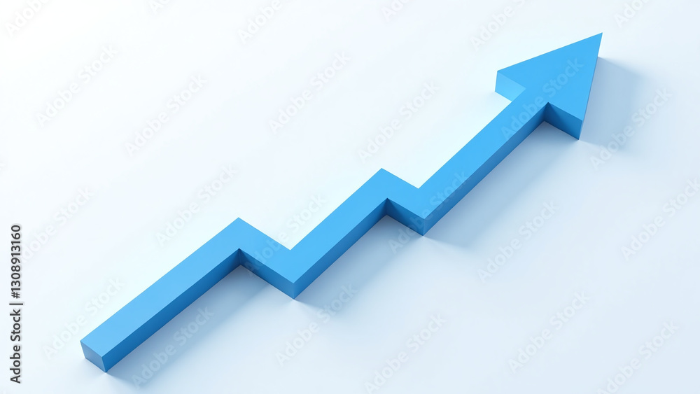 upward blue arrow graph shows rising trend removed upward blue arrow graph shows rising trend removed