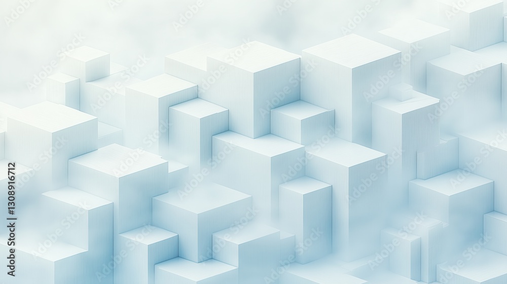 A white background with a lot of cubes A white background with a lot of cubes