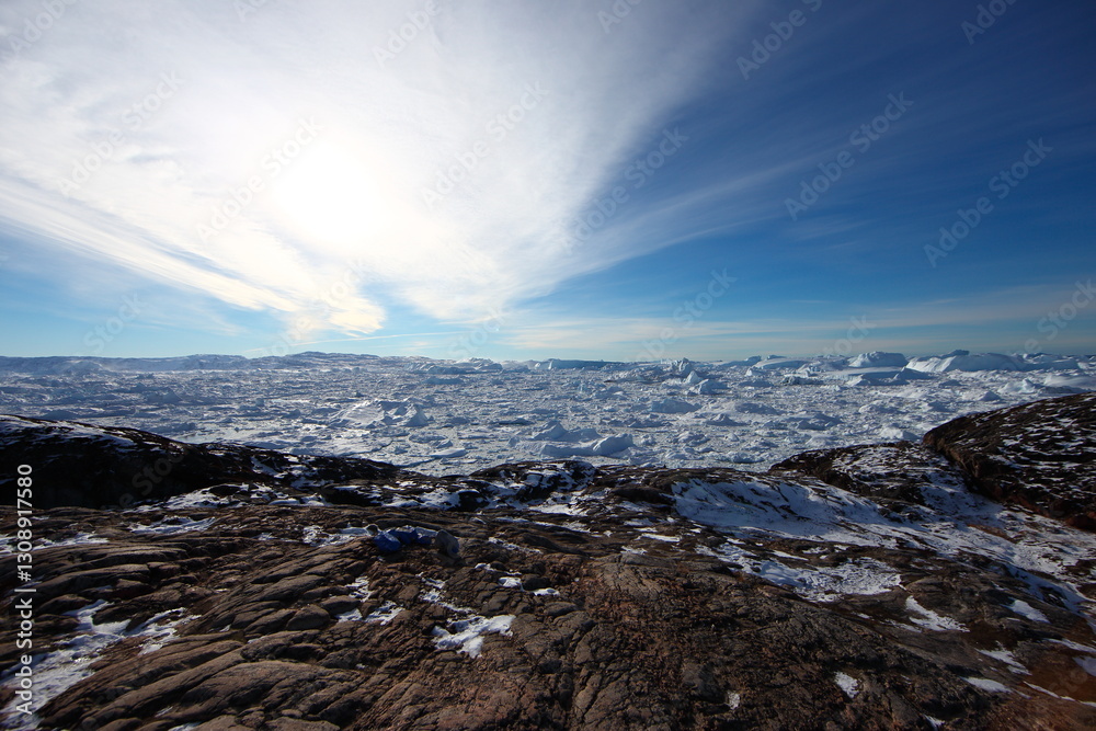 Obraz premium Arctic iceberg landscape in Ilulissat, Greenland