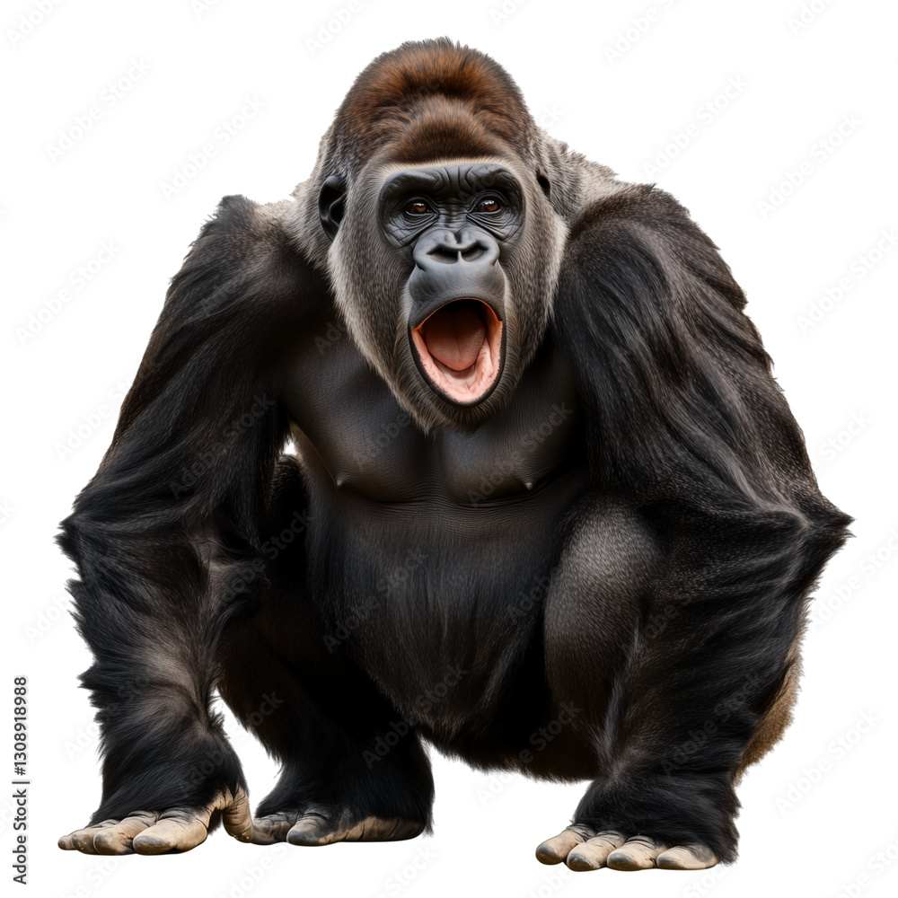 Gorilla, cut out, object, on Transparent background Gorilla, cut out, object, on Transparent background