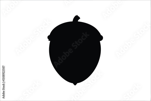 acorn silhouette vector, acorn icon vector design