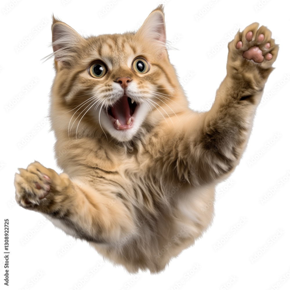 Obraz premium cat, cut out, object, on Transparent background