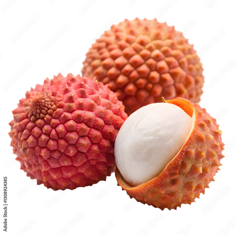 Lychee fruit isolated on transparent background Lychee fruit isolated on transparent background