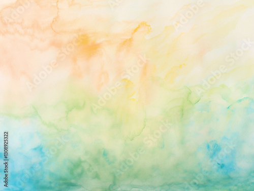 Soft Watercolor Gradient with Pastel Hues Generative AI  