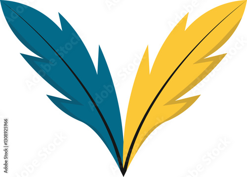 Brazilian carnival icons flat style. Brazil country travel tourism. of design elements, culture symbols with toucan, parrot,illustration