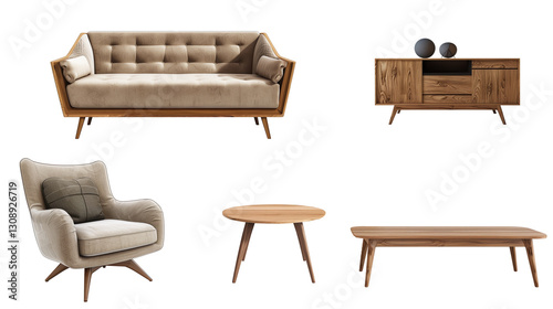 Modern Furniture set with table top tv stand