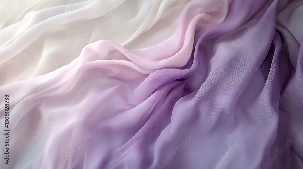Obraz premium Soft pastel lavender and light grey gradient, delicate and dreamy with smooth transitions