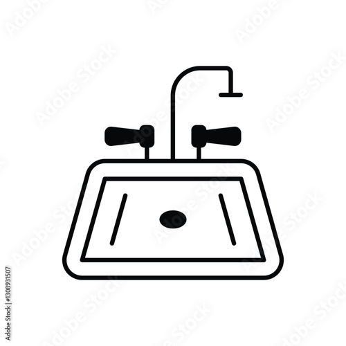 Sink Vector icon