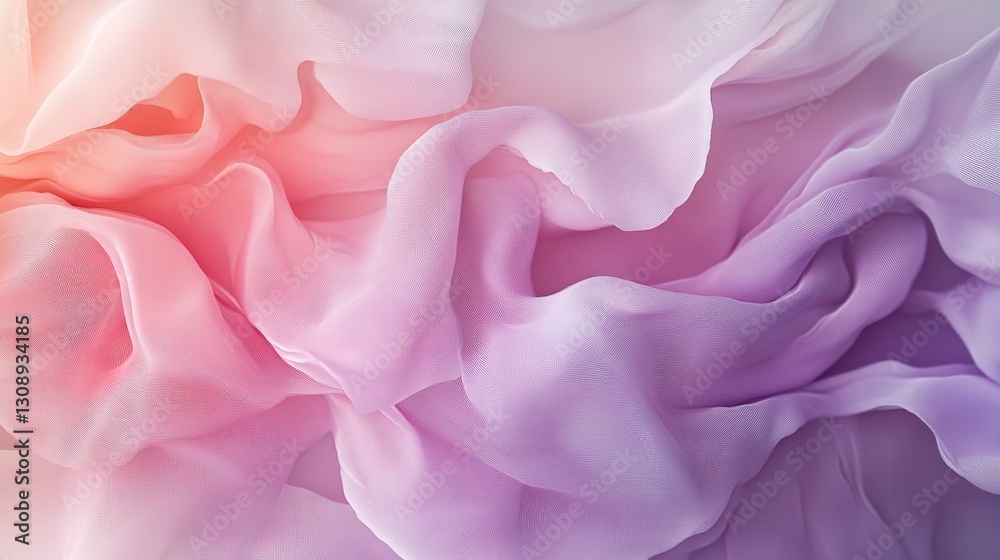Obraz premium Soft pastel pink and pale lavender gradient, delicate and light with subtle flowing transitions