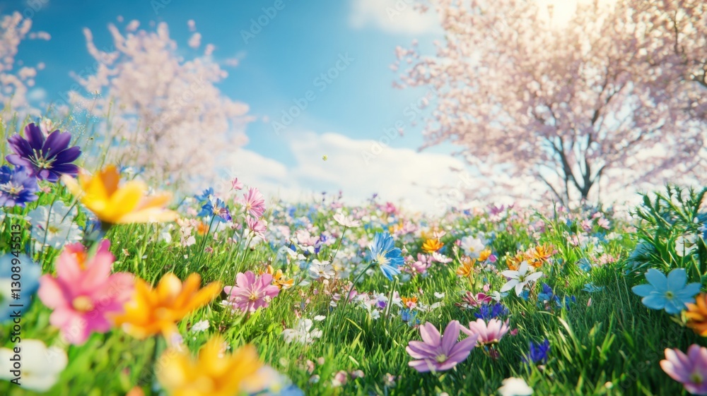 Spring bloom celebration garden park nature photography vibrant landscape ground level floral serenity Spring bloom celebration garden park nature photography vibrant landscape ground level floral serenity