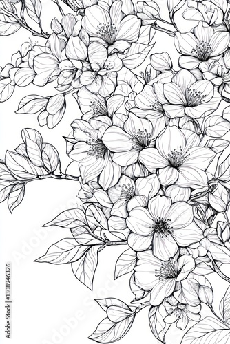 Blossoming Branch Illustration