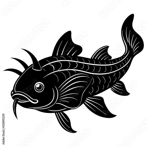 vector illustration of a fish