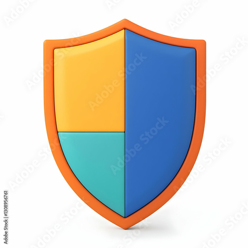 Free Download Colorful Shield Icon Symbolizing Protection and Security Concept - GFXLoad