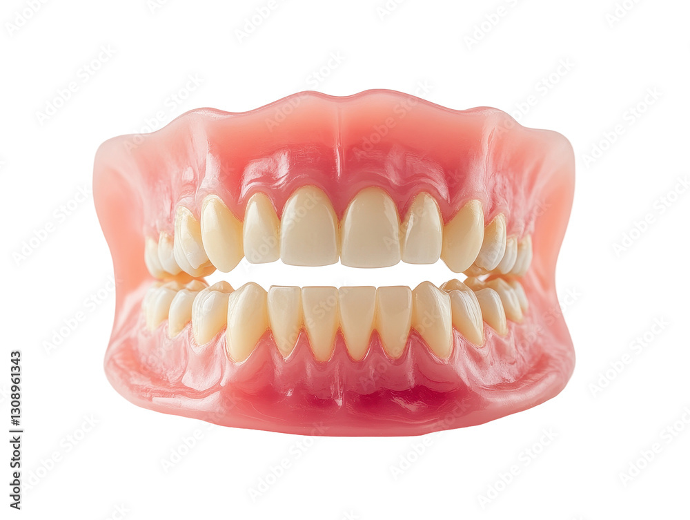 Isolated Complete Set of Dentures Isolated Complete Set of Dentures
